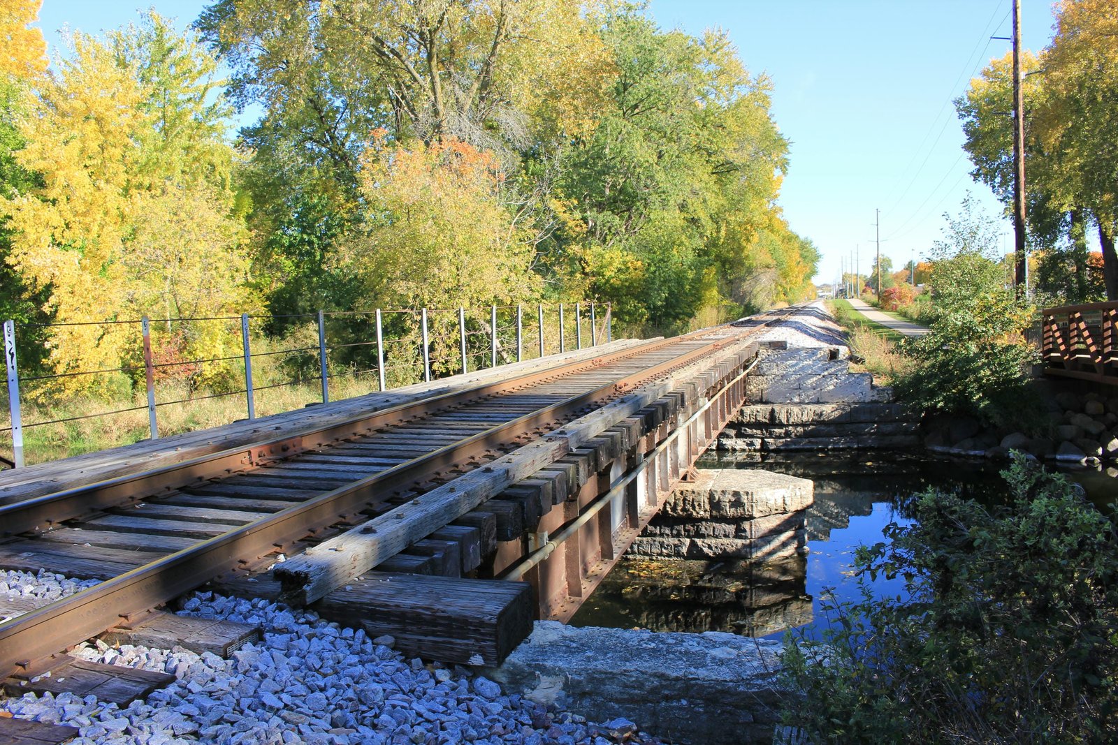 Looking east